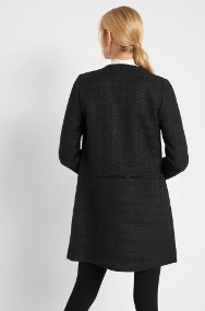 Nowy płaszcz Orsay L 40 czarny płaszczyk prosty pudełkowy klasyczny elegancki-2