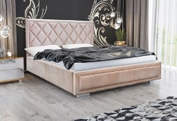 Nowoczesne, nietypowe łóżko Margo z materacem 160x200 cm