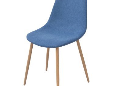 vidaXL Krzesła stołowe, 6 szt., niebieskie, tkanina274366-1