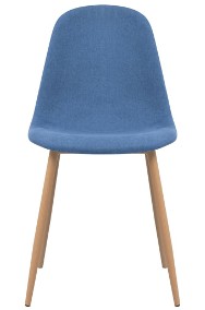 vidaXL Krzesła stołowe, 6 szt., niebieskie, tkanina274366-2