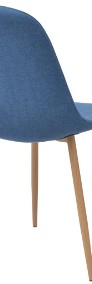 vidaXL Krzesła stołowe, 6 szt., niebieskie, tkanina274366-3