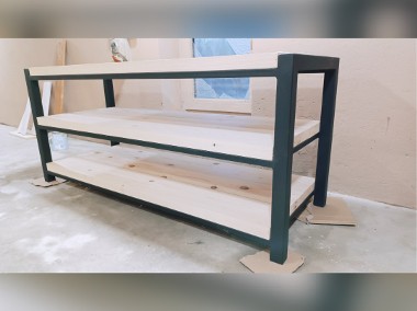 Regał stolik stoł RTV szafka pod tv loft lite drewno świerkowa 150 cm-1