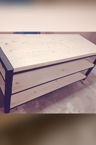 Regał stolik stoł RTV szafka pod tv loft lite drewno świerkowa 150 cm-2