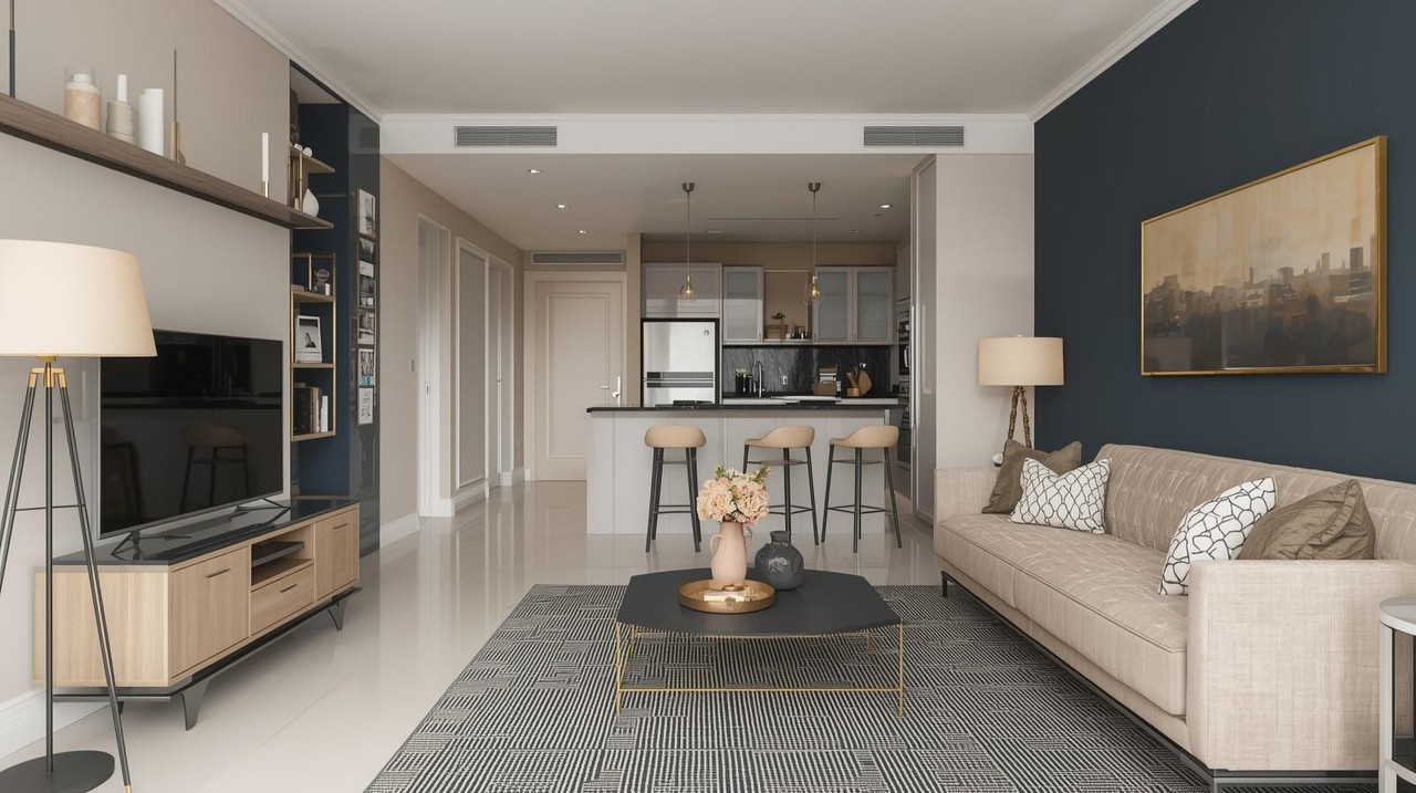 Ciche 2pokojowy apartament z widokiem na patio. Mokotów. Przy samym metrze.