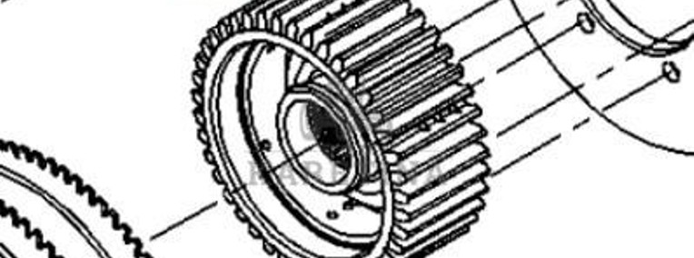 Fendt 930 933 936 939 942 Vario Gen 6 Koło Zębate Zębatka Przedniego WOM CZĘŚCI 931150200120-1