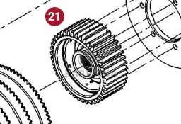 Fendt 930 933 936 939 942 Vario Gen 6 Koło Zębate Zębatka Przedniego WOM CZĘŚCI 931150200120
