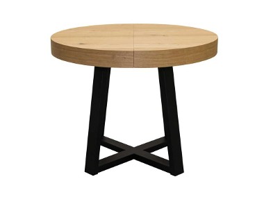 Stół rozkładany - różne wymiary, fornir, noga metal, loft-1