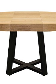 Stół rozkładany - różne wymiary, fornir, noga metal, loft-2