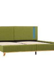 vidaXL Rama łóżka z LED, zielona, tkanina, 180 x 200 cm286672-2