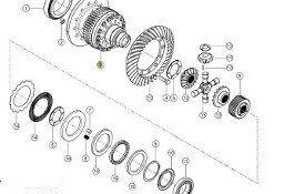 Claas Xerion 4000 - mechanizm różnicowy dyferencjał - koło zębate 0006278810