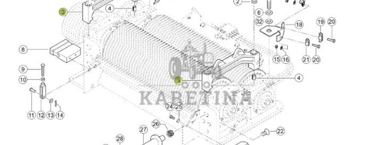 Claas Jaguar 970 - corncracker - mostek 0001254541-1
