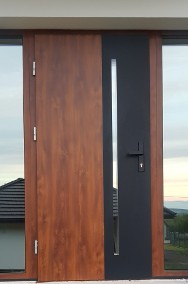Drzwi zewnętrzne z montażem do domu-wejściowe metalowe -stalowe-2