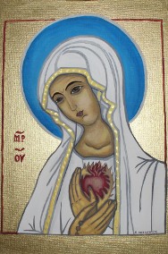 Obraz olejny Matka Boża Fatimska ikona matka boska -3