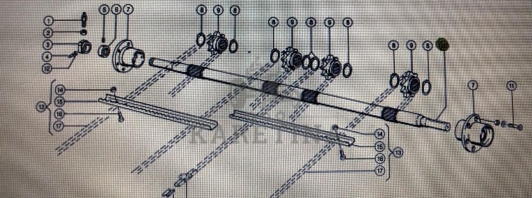 Wałek Przenośnika Pochyłego Do Claas Mega 370-360-1