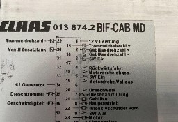 Claas Lexion 450-460-480 - 013 874.2 Płyta bezpieczników i modułów BIF CAB MD