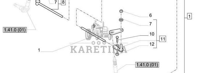 New Holland T6010 Ramię 82029584-1