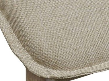 vidaXL Krzesła do jadalni, 4 szt., beżowe, tkanina i lity dąbSKU:241152-1