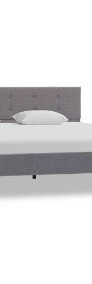 vidaXL Rama łóżka, jasnoszara, tkanina, 160 x 200 cm 284820-4