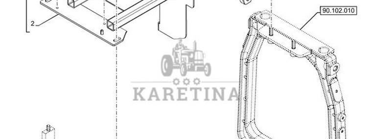 New Holland T6070 Wspornik 48118078-1
