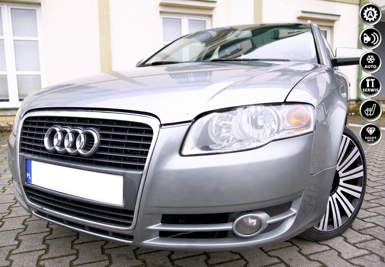 Audi A4 III (B7) Tdi/Automat/Klimatronic/Parktronic/ Serwisowany/Zarejestrowany/