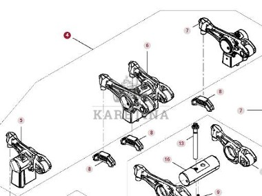 Fendt 936 Gen 7 Silnik D1556LE523 Dźwignia Popychacza H221PF050003A CZĘŚCI-1