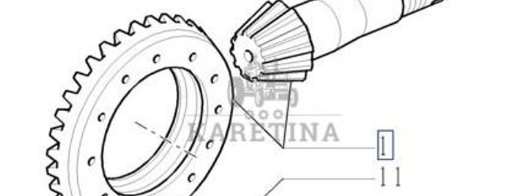 New Holland T7000 T7030 Atak Koło Zębate Wałek Atakujący CZĘŚCI 84273807-1