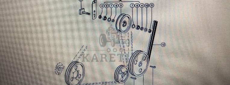 Rolka napinacza Claas Mega 370-340 Nr katalogowy 000 603 187 2-1
