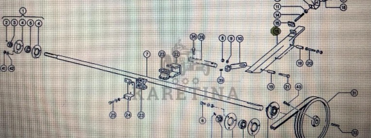 Prowadnica pasa Claas Mega 370-340 Nr katalogowy 000 661 087 0-1