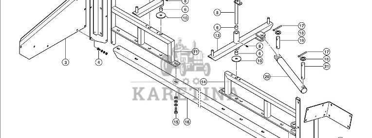 Claas Lexion 600 KOZIOŁ 0007586070 (Zbiornik ziarna-wspomaganie rozładunku; nadbudowa)-1