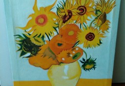Obraz Olejny: Słoneczniki - Van Gogh - Nie Fotokopia HANDMADE Nowy