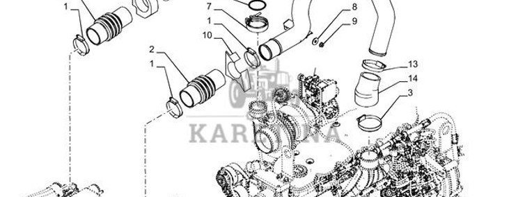 New Holland T6070 Rurka 47610978-1