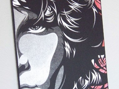The Doors Jim Morrison Obraz ręcznie grawerowany-1