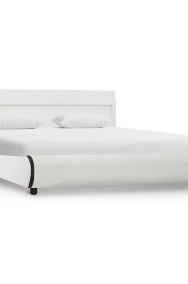 vidaXL Rama łóżka z LED, biała, sztuczna skóra, 120 x 200 cm 285016-2
