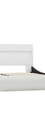 vidaXL Rama łóżka z LED, biała, sztuczna skóra, 120 x 200 cm 285016-3
