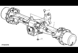 John Deere 7530 Premium - Oś przednia AL171820