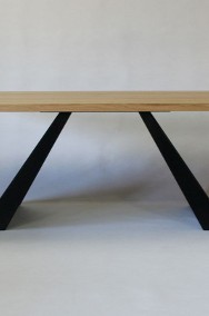 stół Victorio - dębowy blat, lite drewno-2