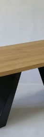 stół Victorio - dębowy blat, lite drewno-3