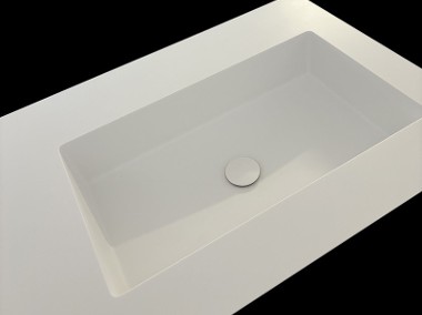 Umywalka łazienkowa zintegrowana z blatem kompozyt-1