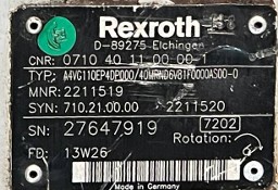 Rexroth A4VG110EP4DP000/40MRND6V81F0000AS00-0 (R902211519, 2211519) Pompa