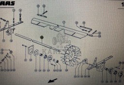 Wałek podajnika zboźowego Claas Mega 370-340 Nr kat. 000 607 970 2 Nr kat. 000 607 970 2