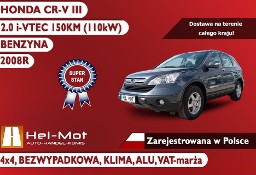 Honda CR-V III 4x4 2.0 16V 150KM, KLIMA, ALU, Zarejestrowana w Polsce!