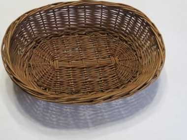 Koszyk na chleb, wiklinowy, owalny, 30x22x7 cm-1