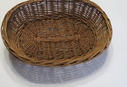 Koszyk na chleb, wiklinowy, owalny, 30x22x7 cm