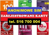 ZAREJESTROWANE KARTY SIM  - polskie Karty SIM Rejestracja kart prepaid Białystok