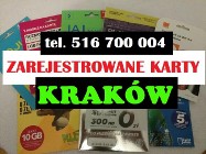 ZAREJESTROWANE KARTY SIM Kraków - polskieKarty SIM Rejestracja Twoich kart