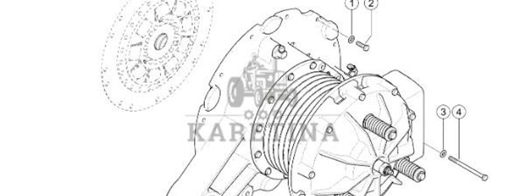 Claas Jaguar - silnik MAN D4276 - przekładnia rozdzielająca 0027949741-1