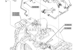 New Holland T6090 T6070 Zawór hamulca 48096351