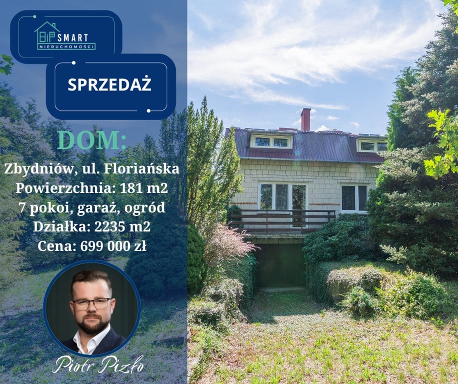 Dom na sprzedaż, 7 pokoi, 181 m², Zbydniów