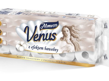 Papier toaletowy Almusso Venus Perła efekt bawełny 60 rolek FakturaVAT okazja-1