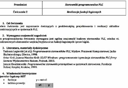 "Sterowniki programowalne PLC" - Sprawozdanie